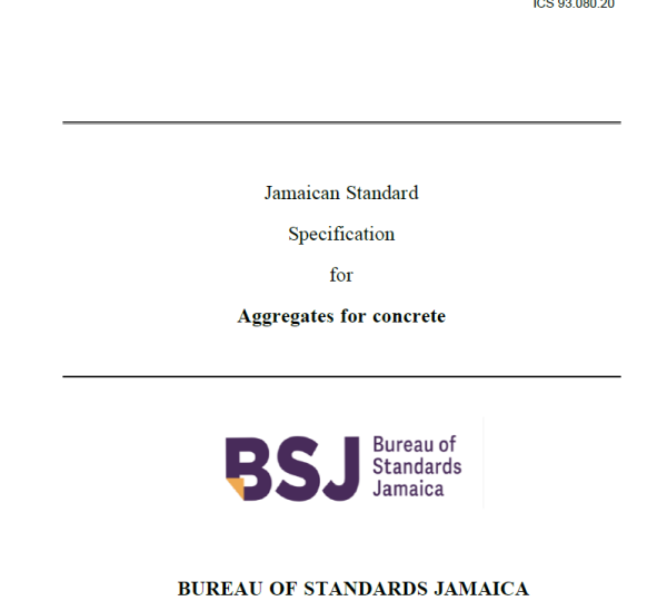 JS 124: 2018 Aggregates for concrete