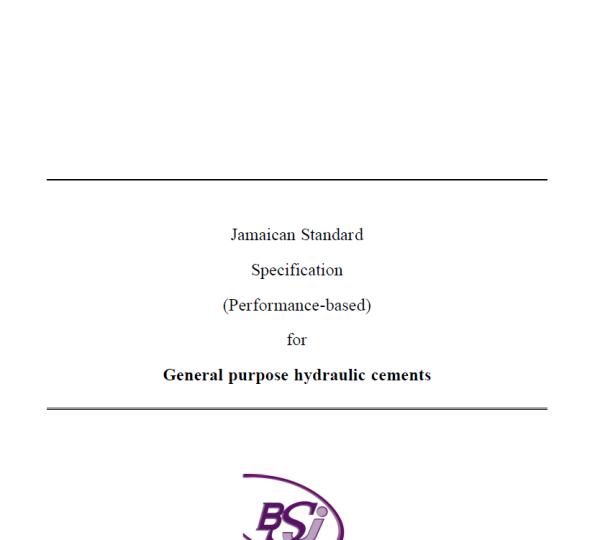 JS 320: 2012 General purpose hydraulic cement (performance based)