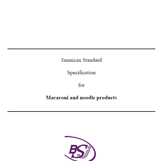 JS 62: (1977) 2017 Macaroni and noodle products