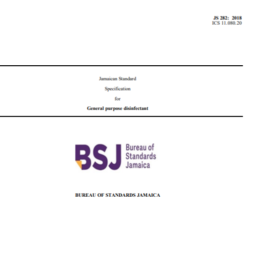 JS 282: 2018 – General purpose disinfectant