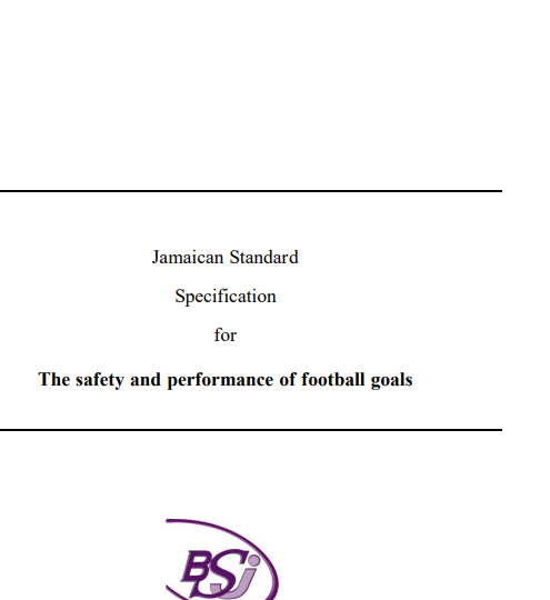 JS 325 : 2013 – The safety and performance of football goals