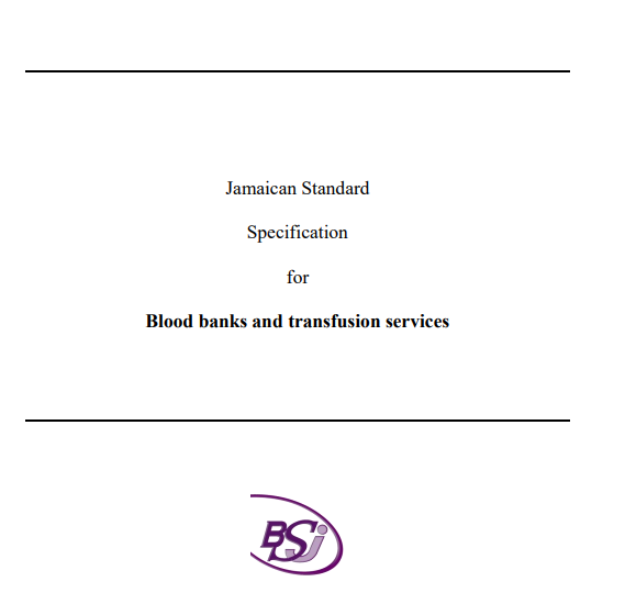 JS 327 : 2014 - Blood banks and transfusion services