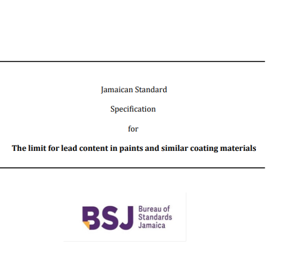 JS 358: 2023 - Jamaican Standard Specification for the limit for lead content in paints and similar coating materials