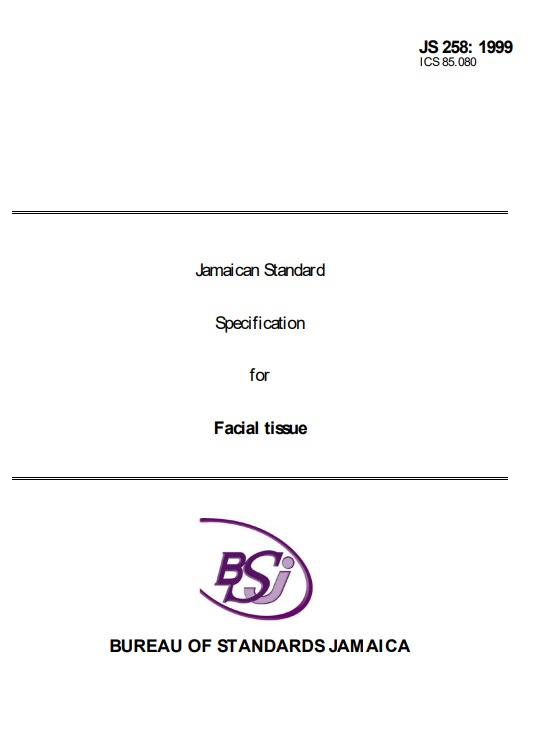 JS 258: 1999 - Facial tissue
