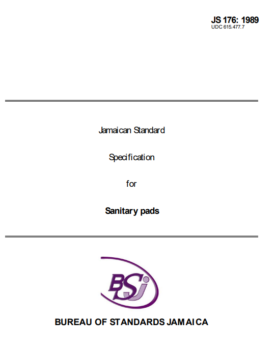 JS 176: 1989 - Sanitary pads