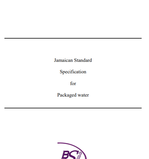 JS CRS 1 : 2010 - Packaged water