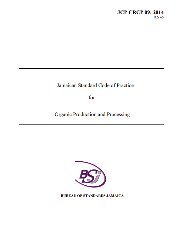 JCP CRCP 9 : 2014 - Organic Production and Processing